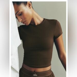 NWT! ALO Softsculpt Precision Short Sleeve Top Size S